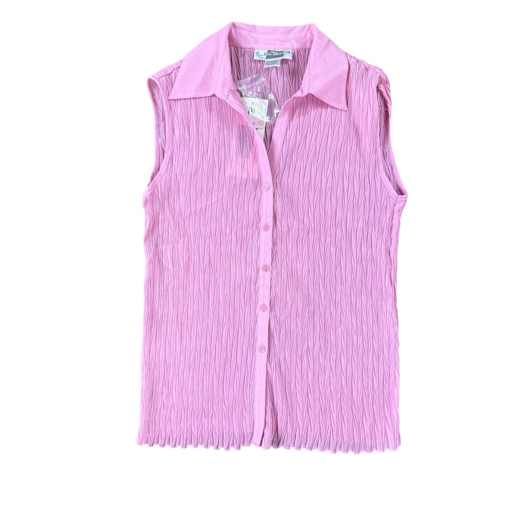 NWT EK Designs woman’s sleeveless blouse size L